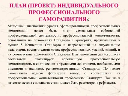 Саморазвитие профессиональной деятельности