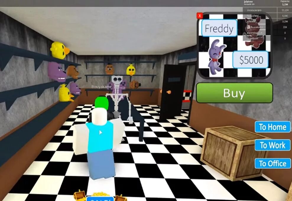 Игра роблокс фнаф. Фредди РОБЛОКС. FNAF Roblox. ФНАФ РОБЛОКС. Офис Roblox.