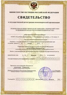 Региональная общественная организация регистрация