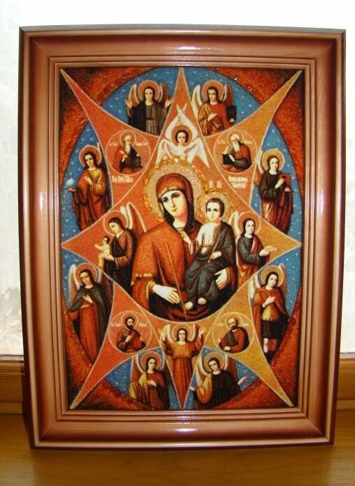 семистрельная икона божьей матери в православии. икона божьей матери семистрельная чудотворная. икона неопалимая купина. иконопись в квартире. молитва на освящение дома.