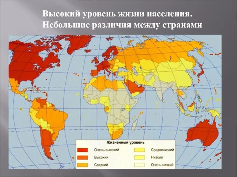 Показатели уровни жизни населения страны