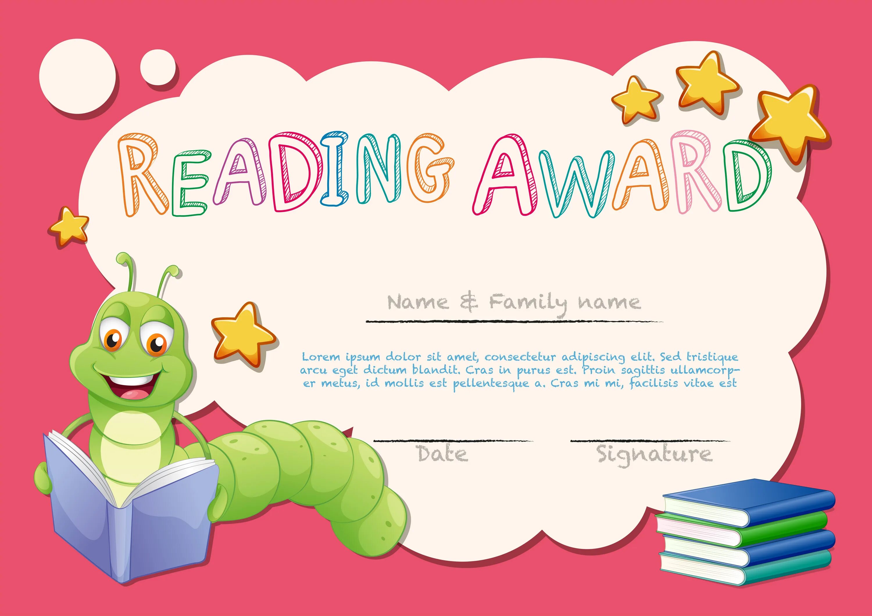 Reading certificate. Сертификат for reading. Reading Award Certificate. Reading Award. Шаблон сертификат книги, чтение для детей.