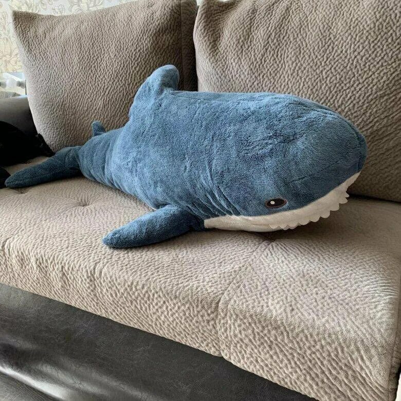 акула из икеи 100 см. мягкая игрушка ikea акула блохэй 100 см. акула плюшевая 100 см. акула из икеи 100 см. Ikea shark.