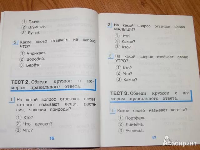 Тест по теме слово 1 класс. Тестовые задания 1 класс русский язык.