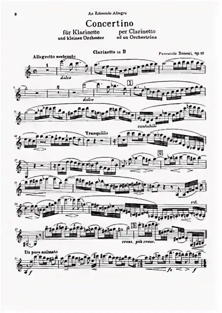 Переложения для кларнета с оркестром. Концертино Полунин Ноты. Ноты для кларнета сирун.