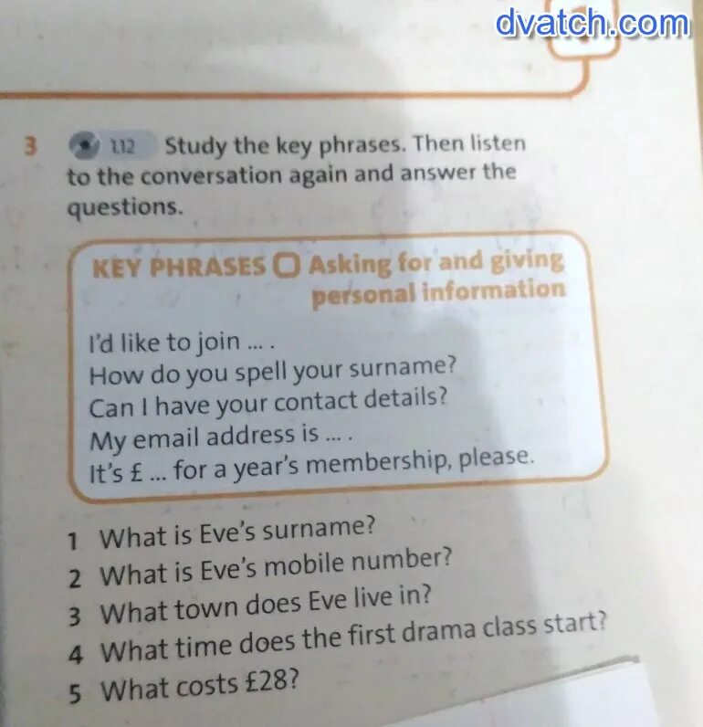 Complete the conversation with questions. Complete the key phrases. listen again and answer the questions. listen again and complete the conversation. complete the conversation with the phrases in a.