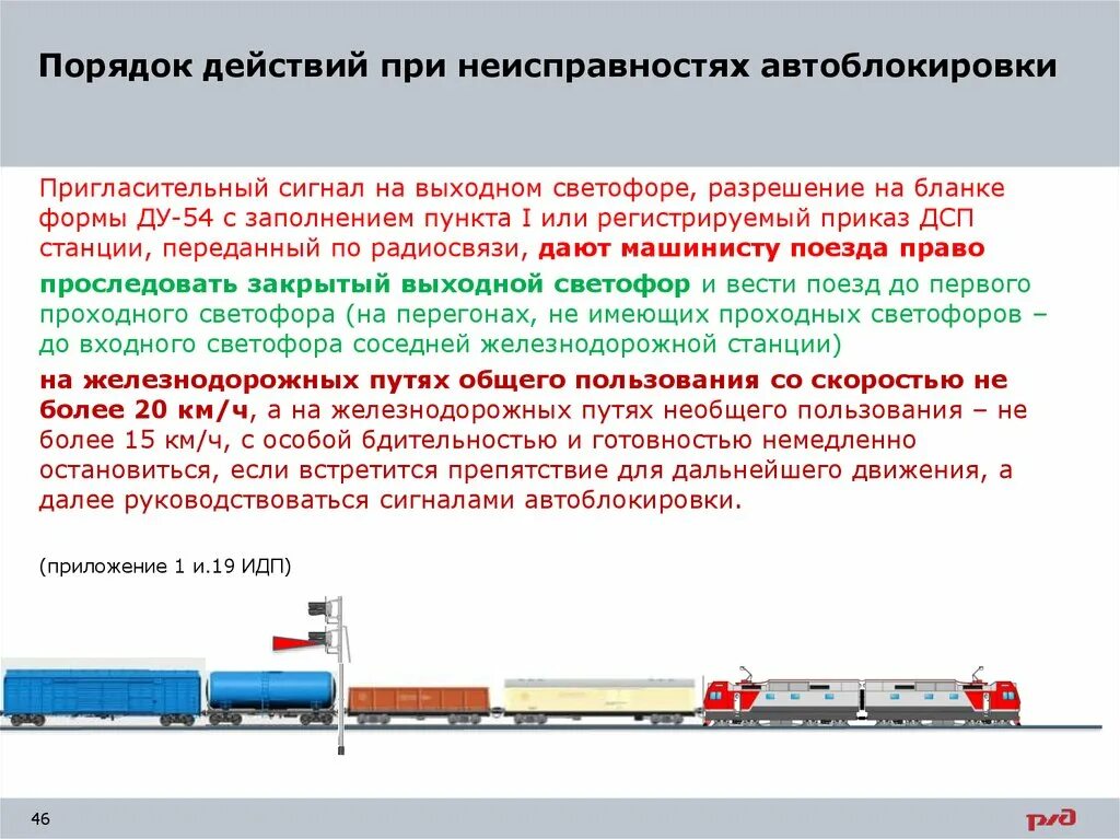 Скорость движения восстановительных поездов. Порядок следования при неисправной автоблокировке. Неисправности автоьлоки. Порядок действий при неисправности автоблокировки. Порядок действий при неисправности автоматической блокировки.