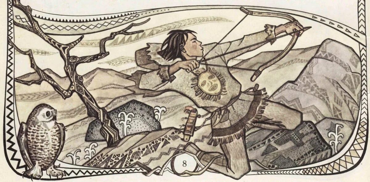 Художник ирина павлишина. Сказки ханты и манси иллюстрации. Солнце и луна мифология. Бог нуми торум. Чукотка эскимосы живопись.