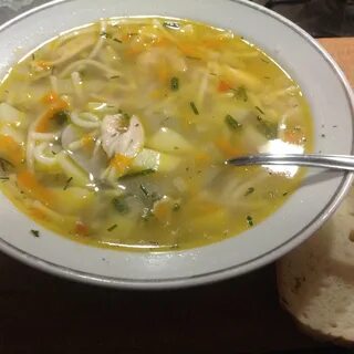 Куриный суп с луком
