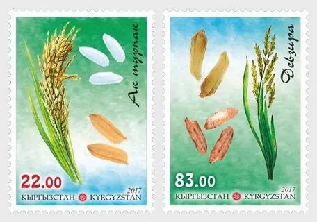 2017 Flora of Kyrgyzstan - Rice - Set 