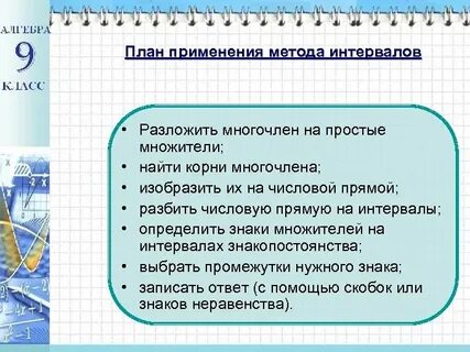 План применения