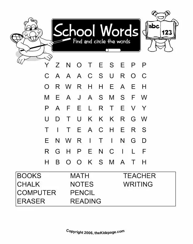 Задания по англ на тему school subjects. School words for kids. School supplies упражнения. Wordsearch for kids in english. School words.