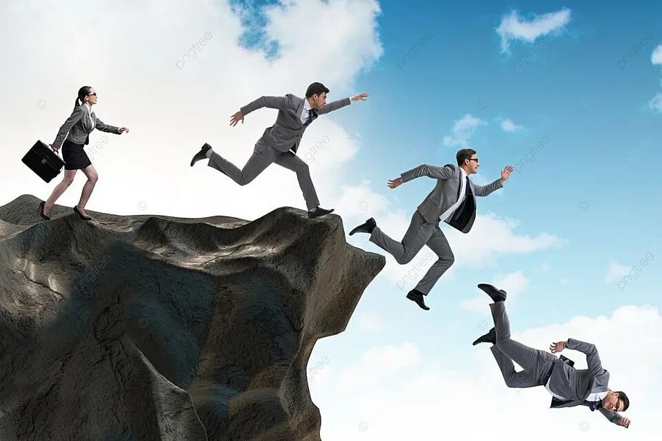 Falling bpm. Falling business. falling people. falling from the cliff.