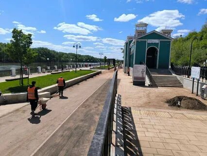 Набережная реки урал в оренбурге
