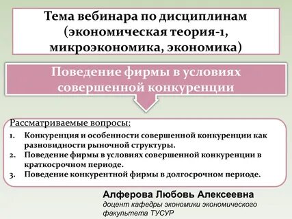 Теория экономического поведения