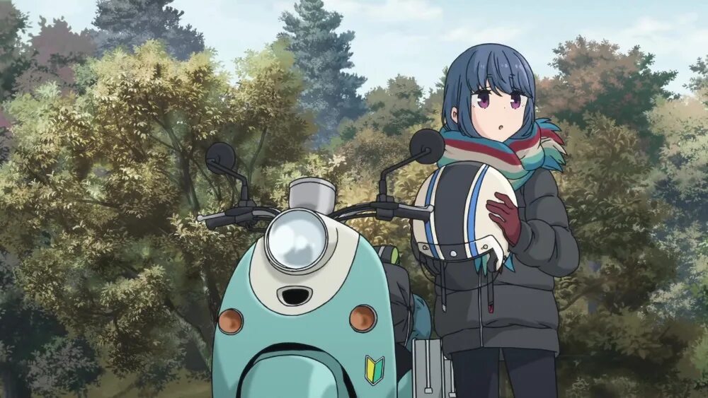 Back camp. Лагерь на свежем воздухе Yuru Camp. Рин из Yuru Camp.