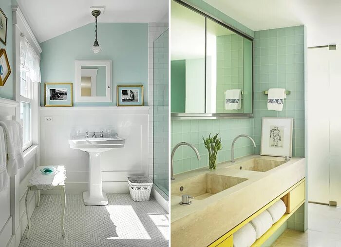Apúntate a la preciosa decoración de baños vintage! Diseño de baños, Decoración 