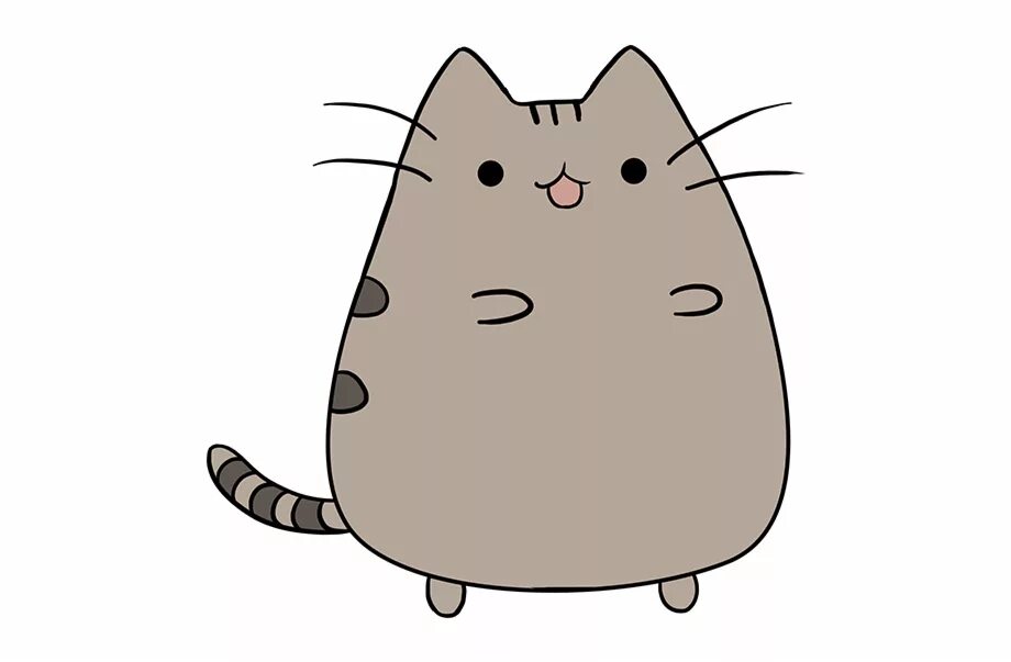 Картинки котика для срисовки