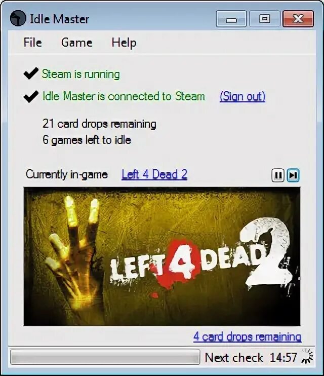 Steam is not running left 4. Idle master. idle программа. steam idle master. idle master программы в стим.