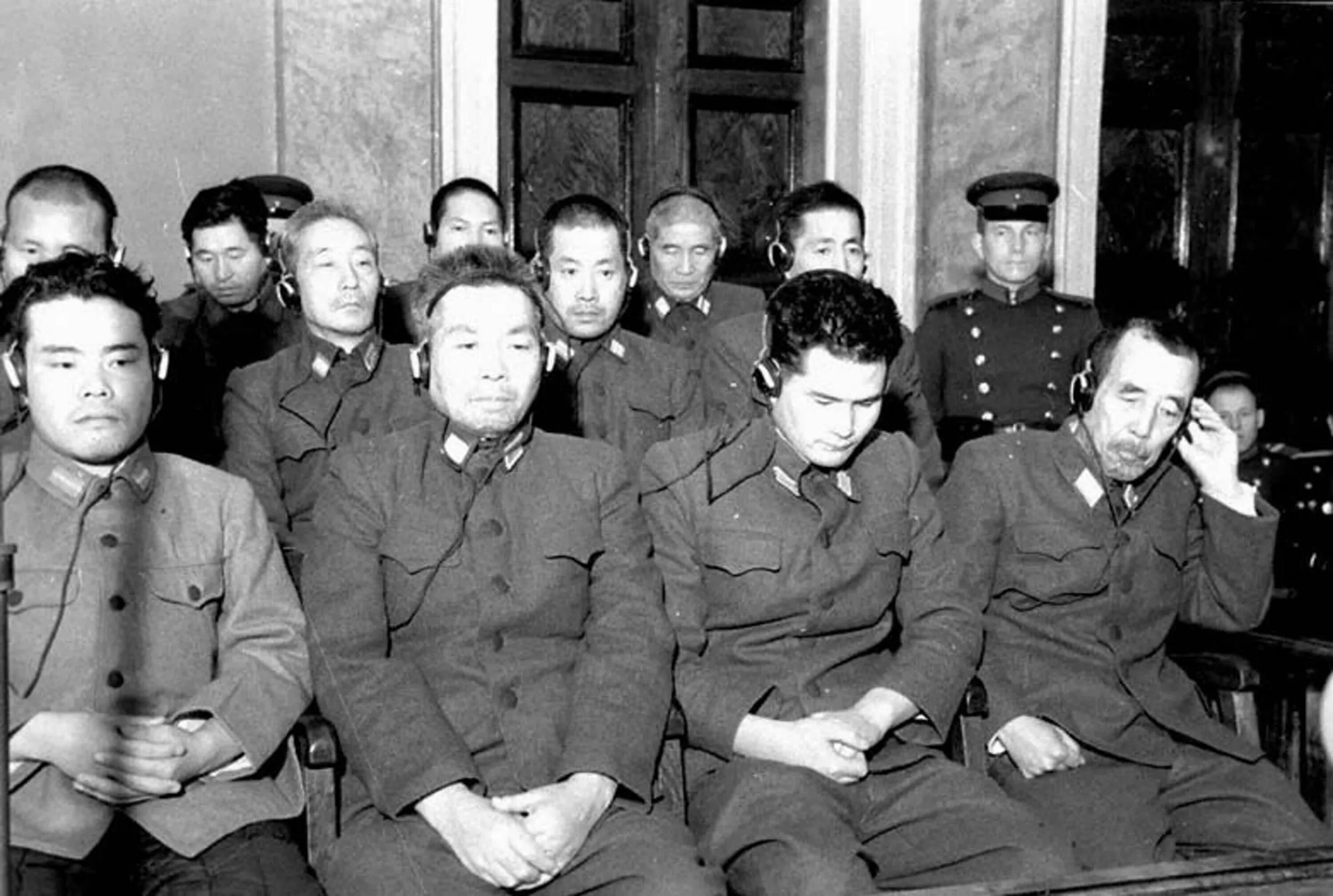 Японские военные преступники второй мировой войны. Квантунская армия отряд 731. Командир «отряда 731» Сиро Исии. Хабаровский процесс над японскими военными 1949.
