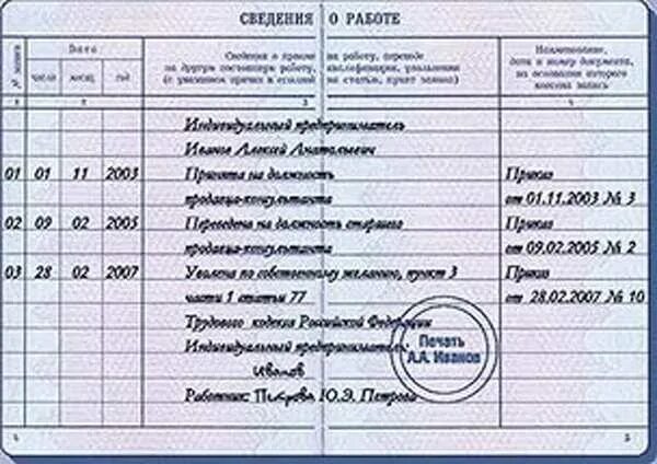 Увольнении по собственному желанию 2025. Заполнение трудовой книжки ип увольнение. заполнение трудовой книжки увольнение по собственному желанию ип. заполнение трудовой книжки при увольнении ип образец. увольнение у ип запись в трудовой книжке.