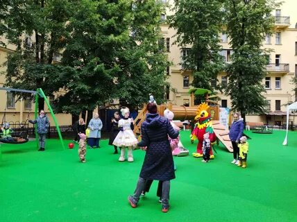 Торжественное открытие детской площадки
