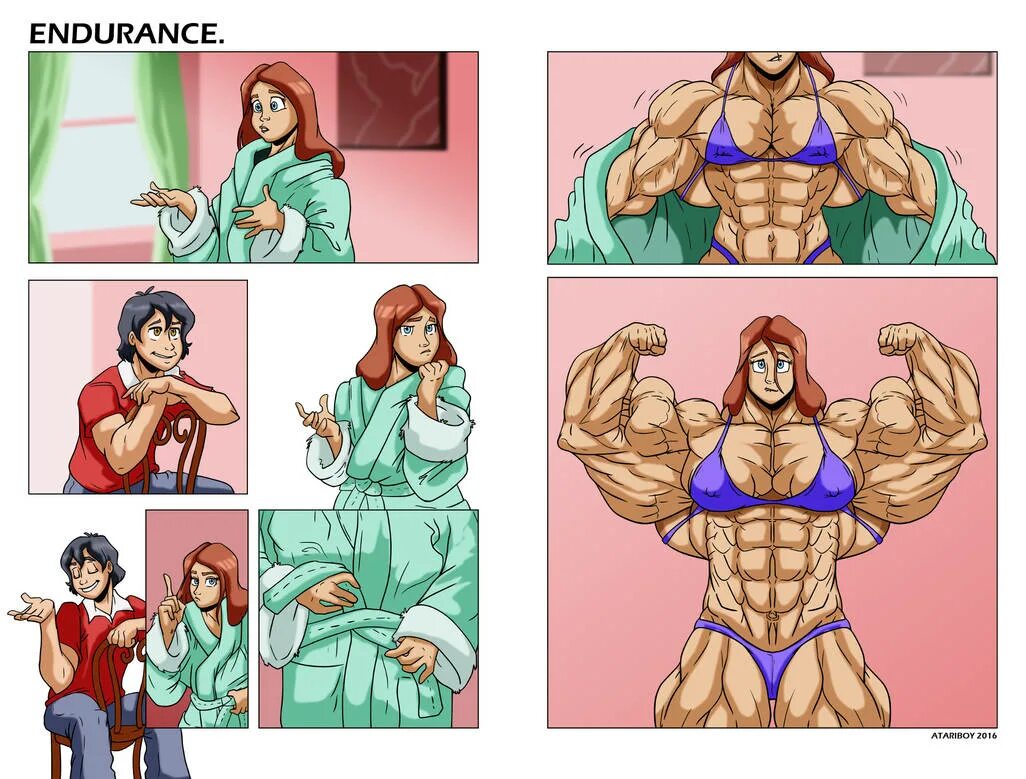 Muscle growth девушка комикс. Комикс мускулы. Трансформация Мускул у женщин в комиксах. Качки комиксы.