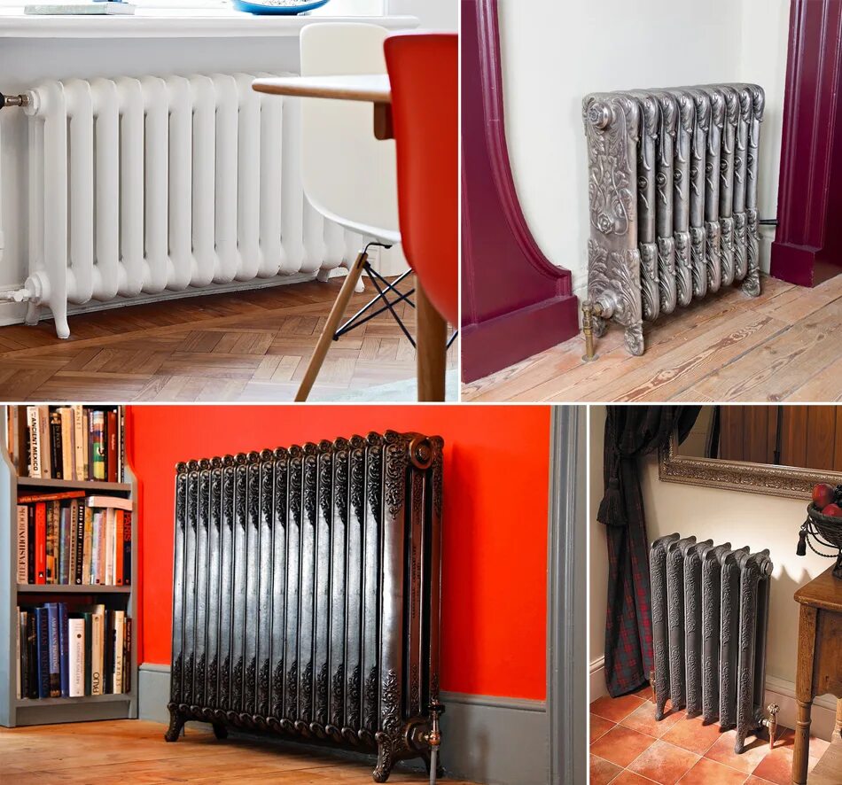 окраска радиаторов отопления.