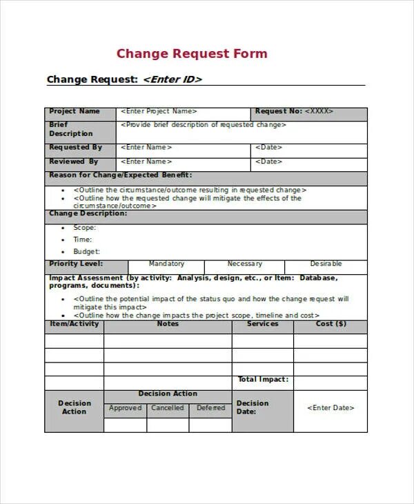 Change form. Change request. change request примеры на русском. request for change. change request template.