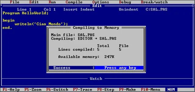 Compiler editor