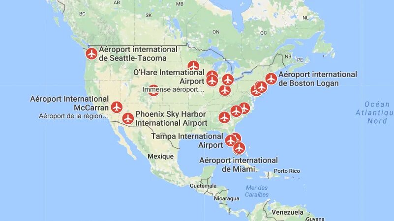 Где находится международный. Аэропорты США на карте. Крупные аэропорты США на карте. Международные аэропорты США на карте. Аэропорты Америки на карте.