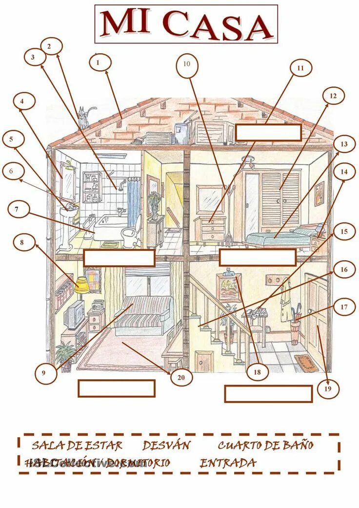 Презентация на тему mi casa. Презентация на тему mi casa. Дома на испанском языке. La mi casa. Задание по испанскому los muebles de mi casa.