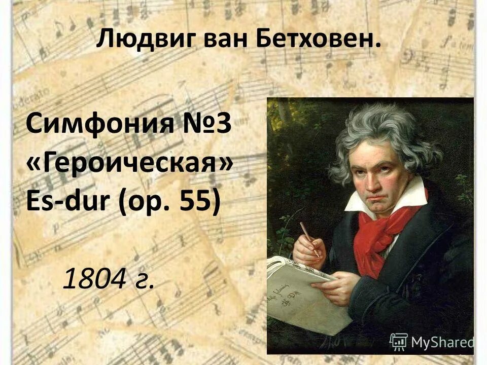 1 часть симфонии 5 слушать. Симфония 3 Героическая л Бетховена 3 класс.