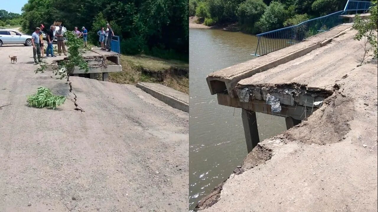 Где находится рухнувший мост. Мост в кировском районе приморского края. приморский край мост рухнул. в приморье обрушился мост. авария приморский край рухнул мост.