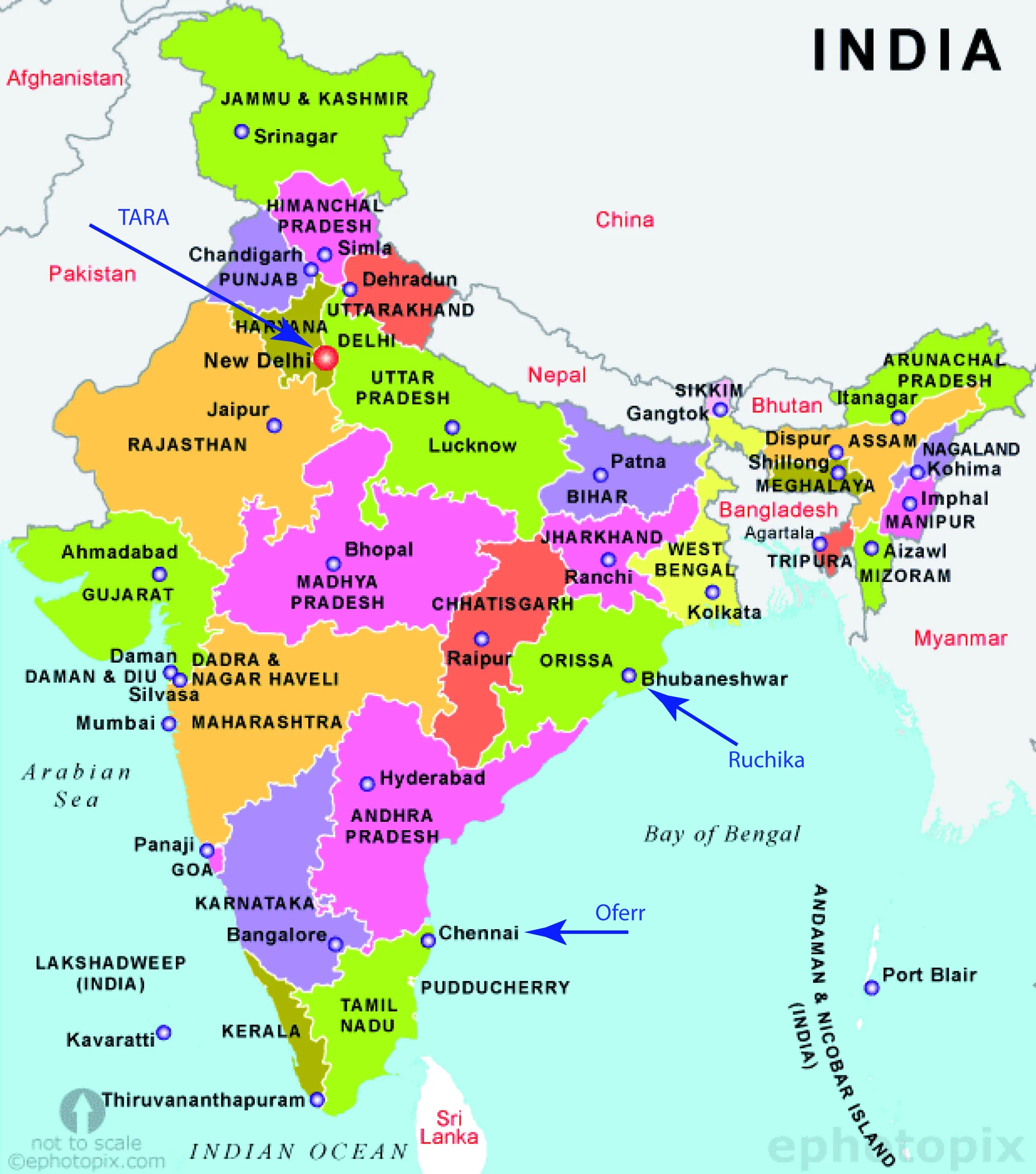 Сколько стран в индии. Карта Индии по Штатам. Политическая карта Индии. Штаты Индии на карте. Карта Индии со Штатами на русском языке.