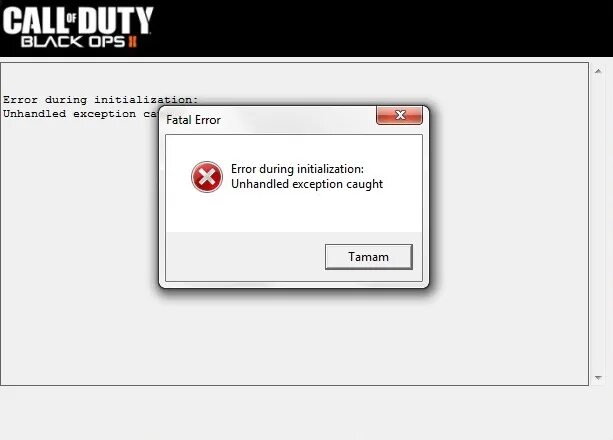 Unhandled exception executing command. Unhandled exception executing command