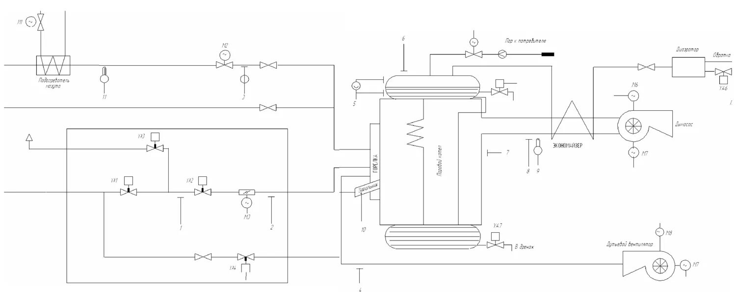 Автоматика паровой котел. Принципиальная схема автоматики котла. Схема автоматизации ДКВР 20-13. Схема автоматики котла ДКВР. Схема автоматизация котла ДКВР 10-13.