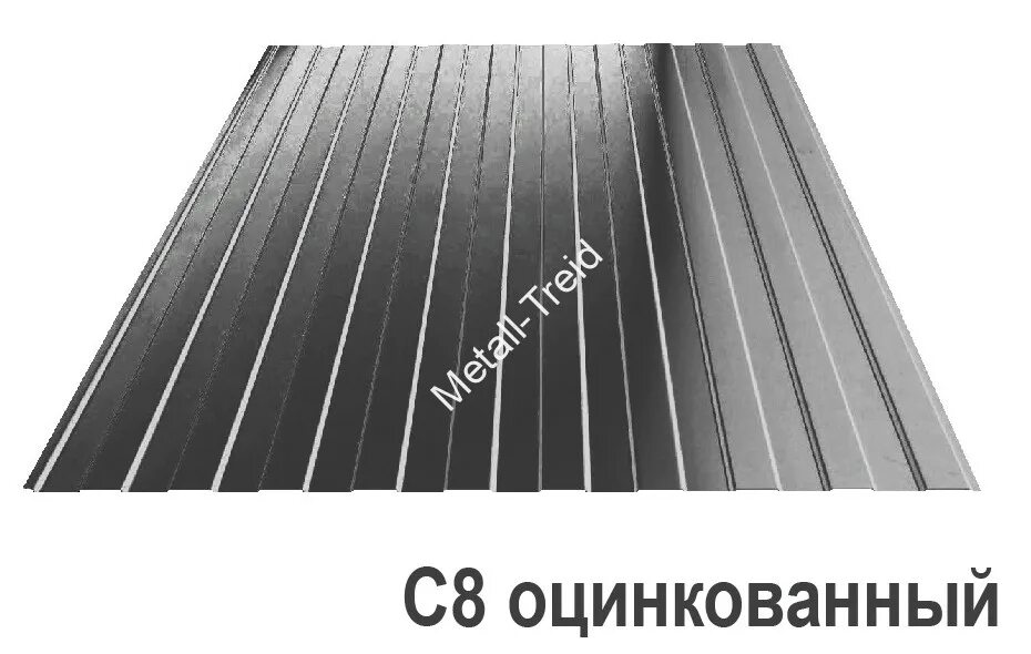 Лист оцинкованный 8. Профнастил с-8 цинк 1200*2000*0.4мм {2.4/2.4/1} АЗКИФ. Профлист оцинкованный с-8 (1200*6000*0,4 мм). Профнастил с8 оцинкованный. Профнастил оц с8 0.4 1150/1200.