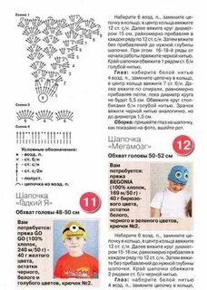Шапочки мальчикам схемы