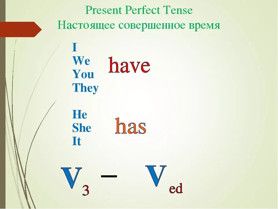 Формула перфекта
