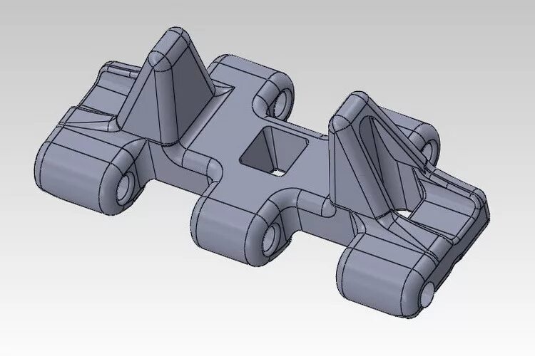 Stl в компас. Гусеница т-72 3d модель solidworks. Моделирование гусеницы танка. Простые модели для 3d моделирования. 3д модель трака танка.