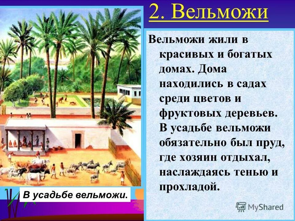 Разница в египте с москвой. Жизнь вельможи в древнем Египте 5 класс. Усадьба египетского вельможи. Усадьба вельможи в древнем Египте. Египет жизнь египетского вельможи.