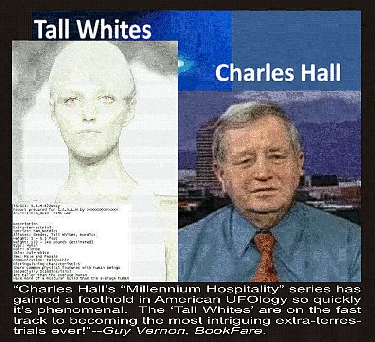 Tall whites. Tall White Aliens. Charles Hall Tall Whites website.