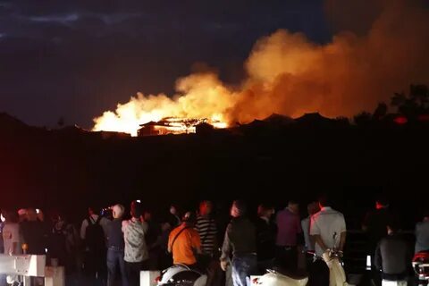 Пожар в японии