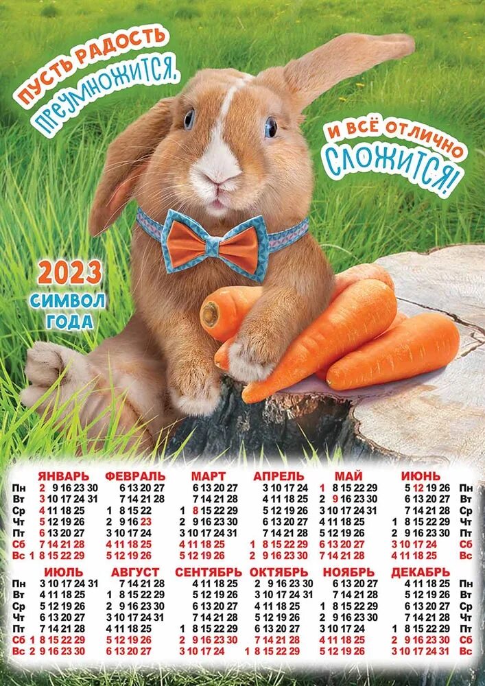 Календарь на 2023 год. Календарь листовой 2023. Год кролика календарик. Календарь на 2023 год с кроликом. Календарь года кролика.