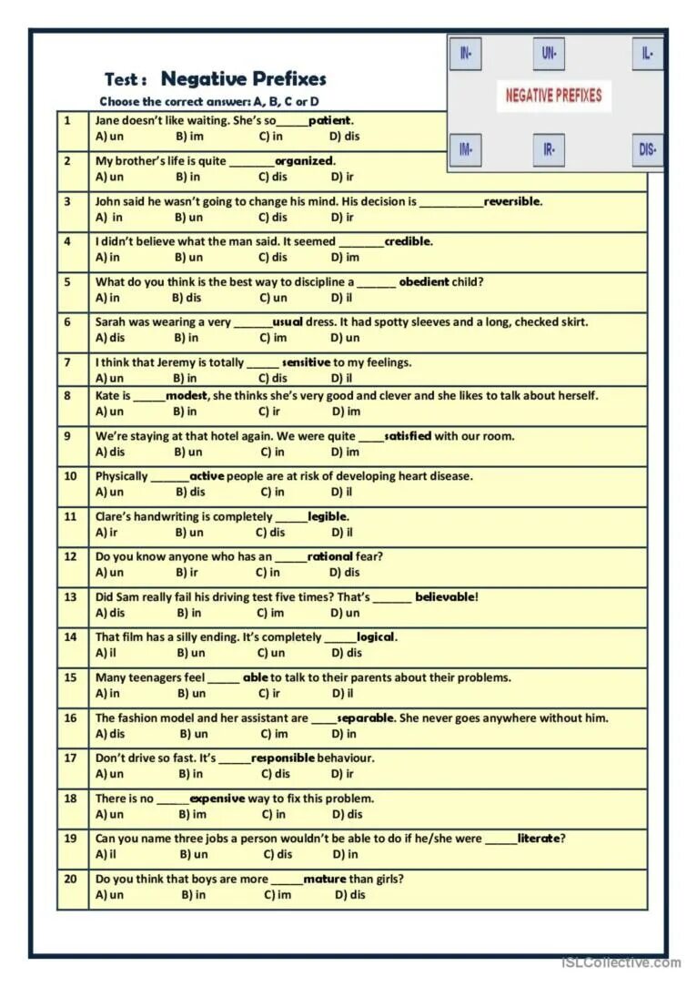 Negative prefixes exercises. Negative prefixes test. тест negative prefixes. отрицательные приставки worksheets. negative prefixes worksheets.