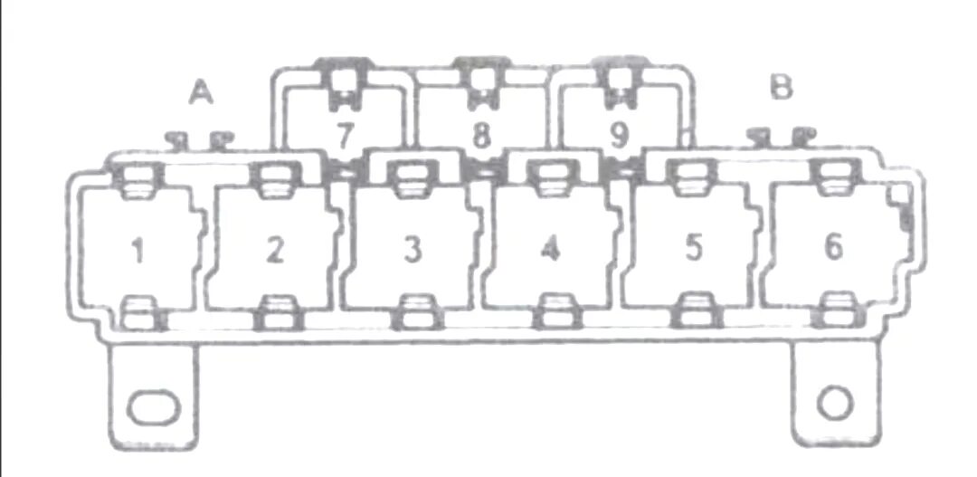 Предохранитель стартера ауди а4 б6 98 A4 Fuse Diagram 9C5