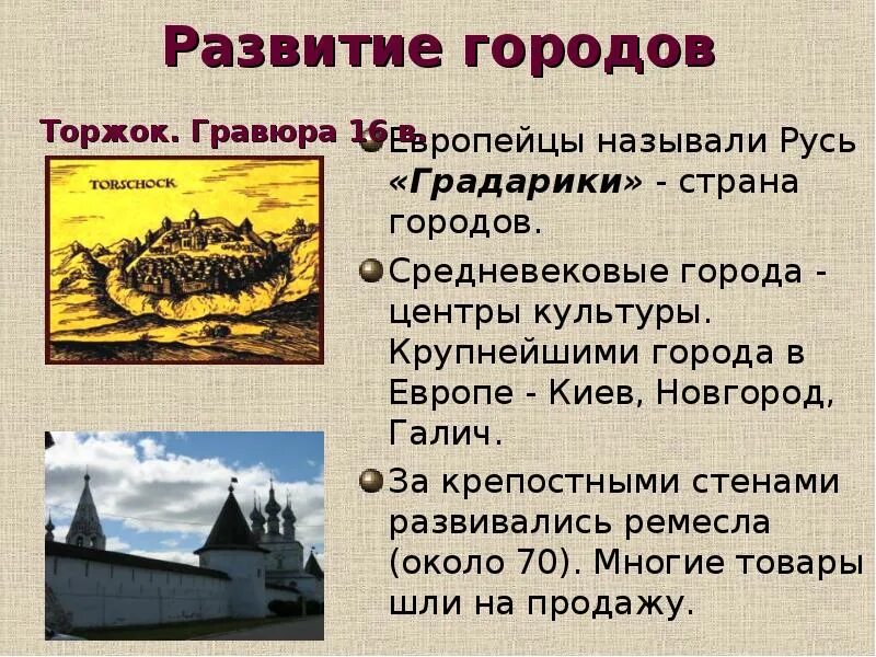 Почему назвали древняя русь. Развитие городов древней Руси. Жизнь горожан в 10 веке на Руси. Культура древнерусских городов. Развитие города.