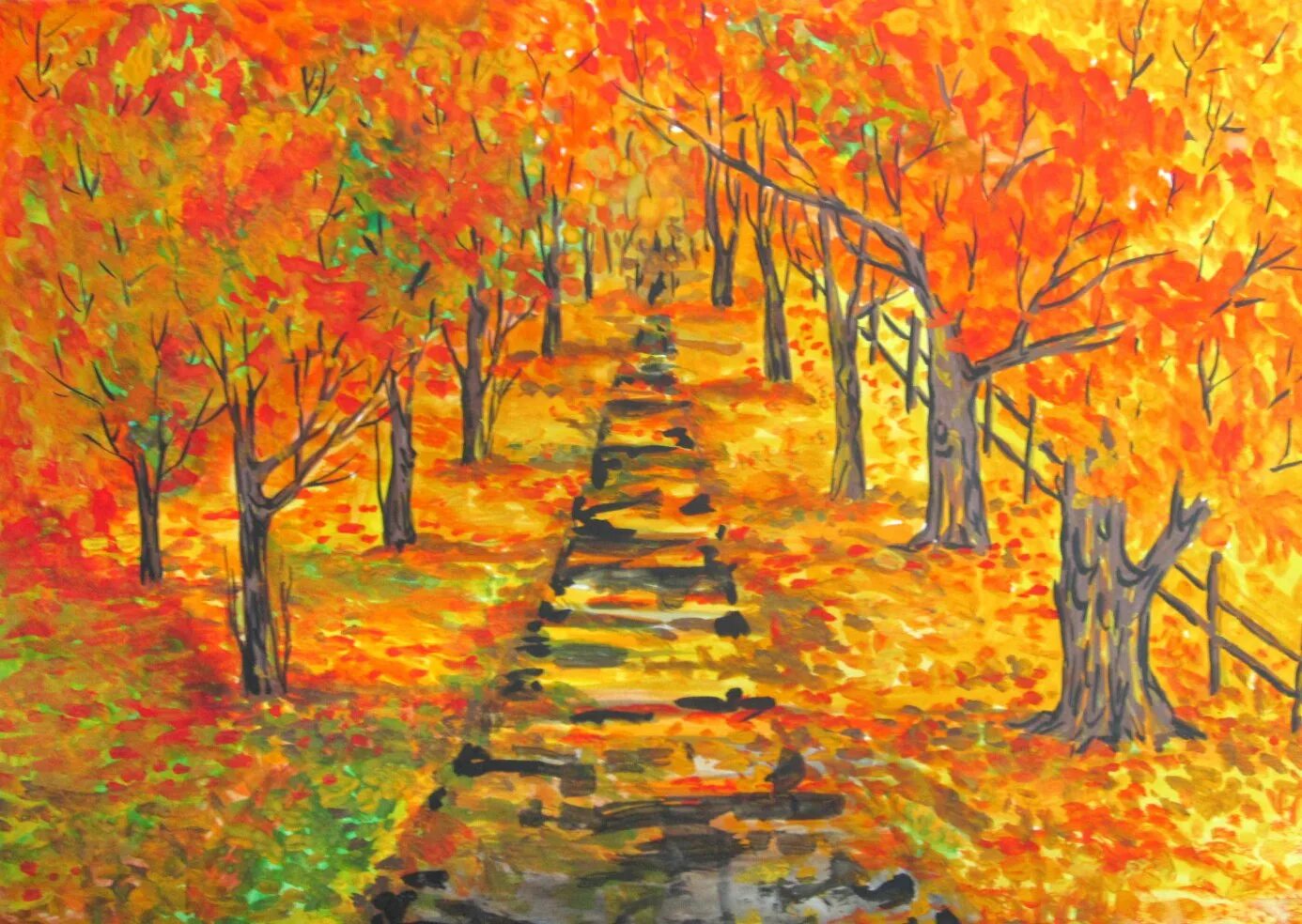 Рисунок осень. Рисование осень. Осенний лес рисунок. Рисование осенний парк. Золотая осень легкие