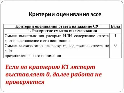 Критерии эссе английский егэ 2024